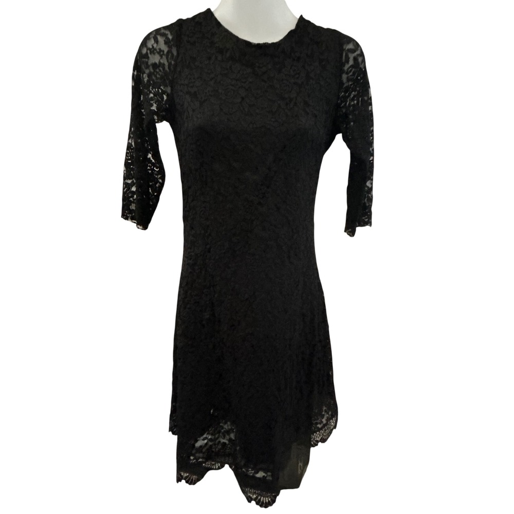 Elegant Black Lace Dress